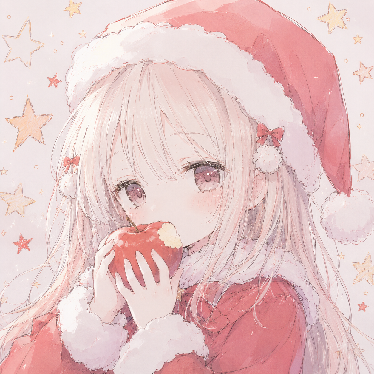 りんごがリンゴを食べる