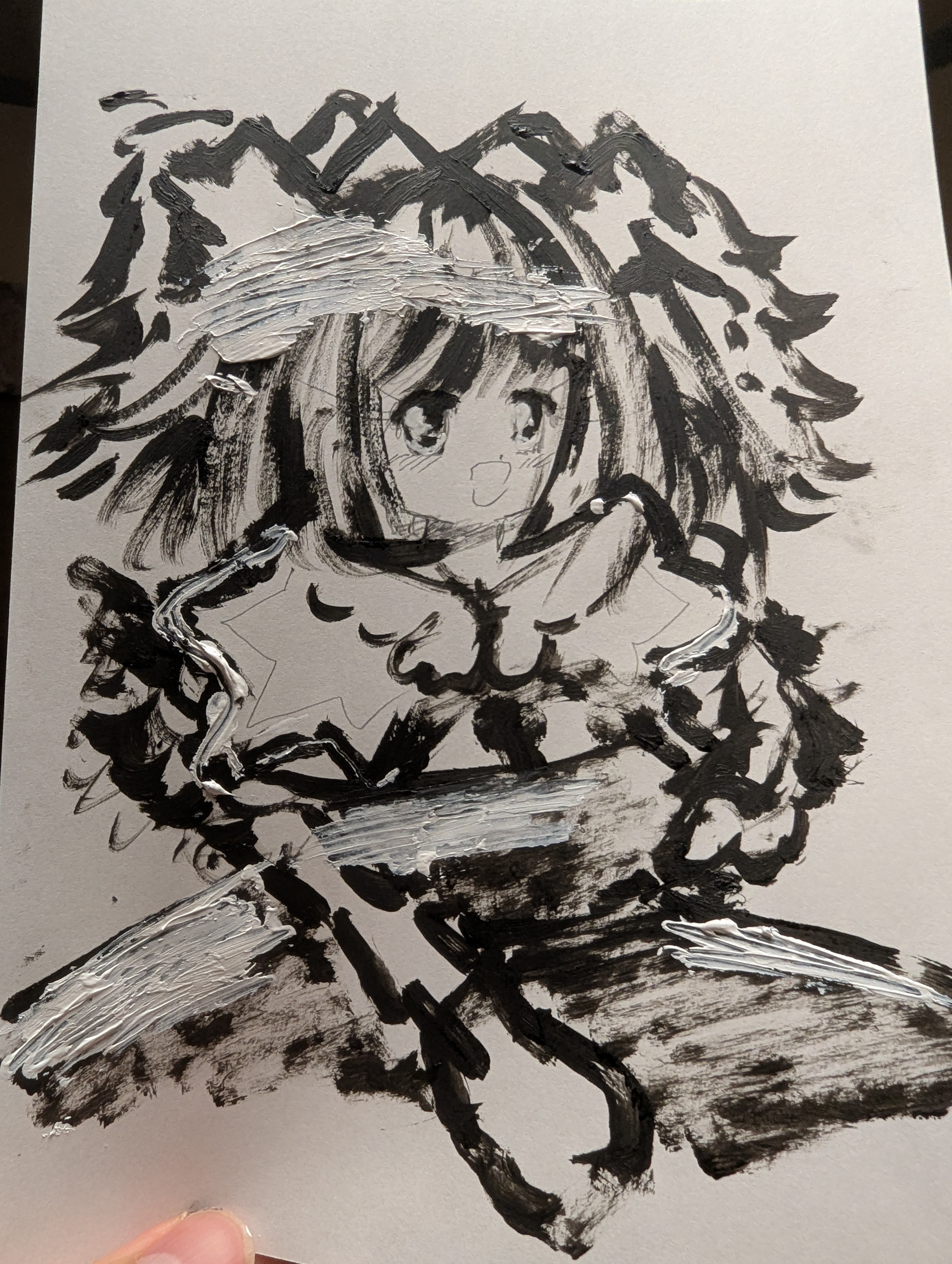 聖油で描きた白黒希望王女